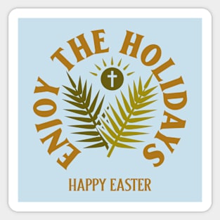 Happy Easter Christian Christianity Church Cross Jesus Faith Sticker